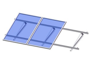Flat roof-angle bar triangle kit